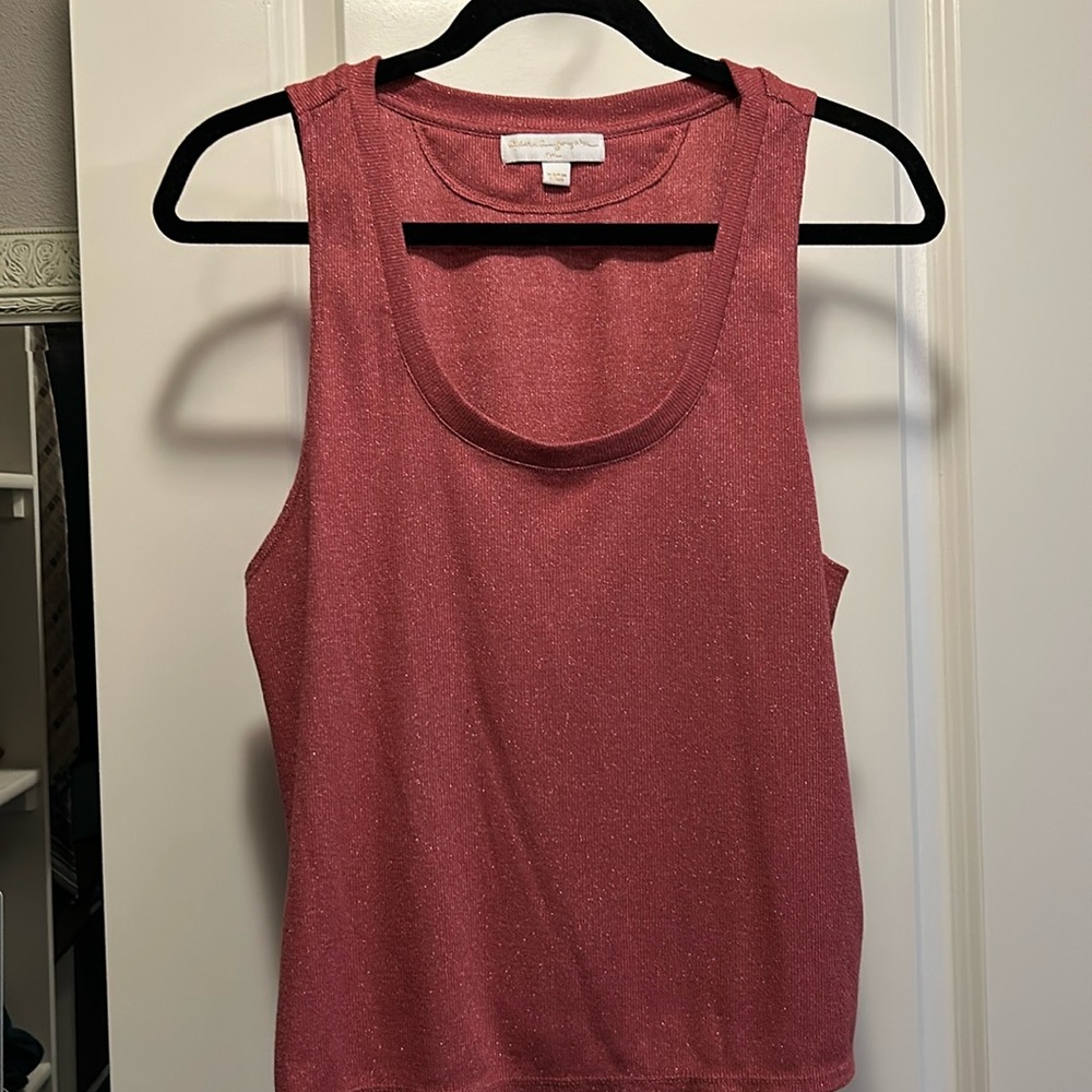 Spiritual Ganster flowy sparkly tank top